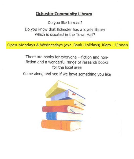 Ilchester Town Trust Library at The Town Hall - Opening Times 2024