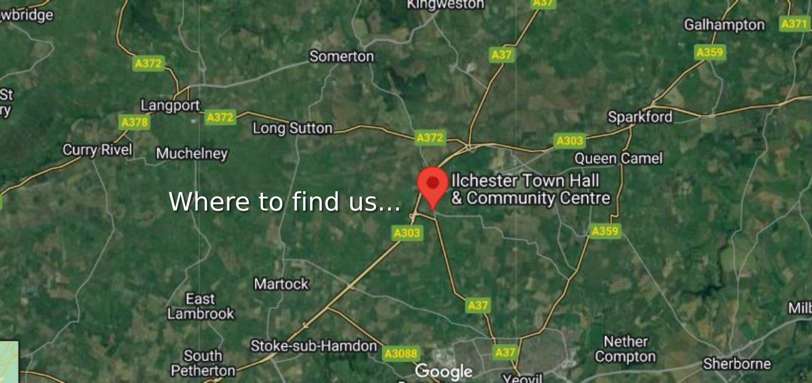 Location map of Ilchester Town Trust